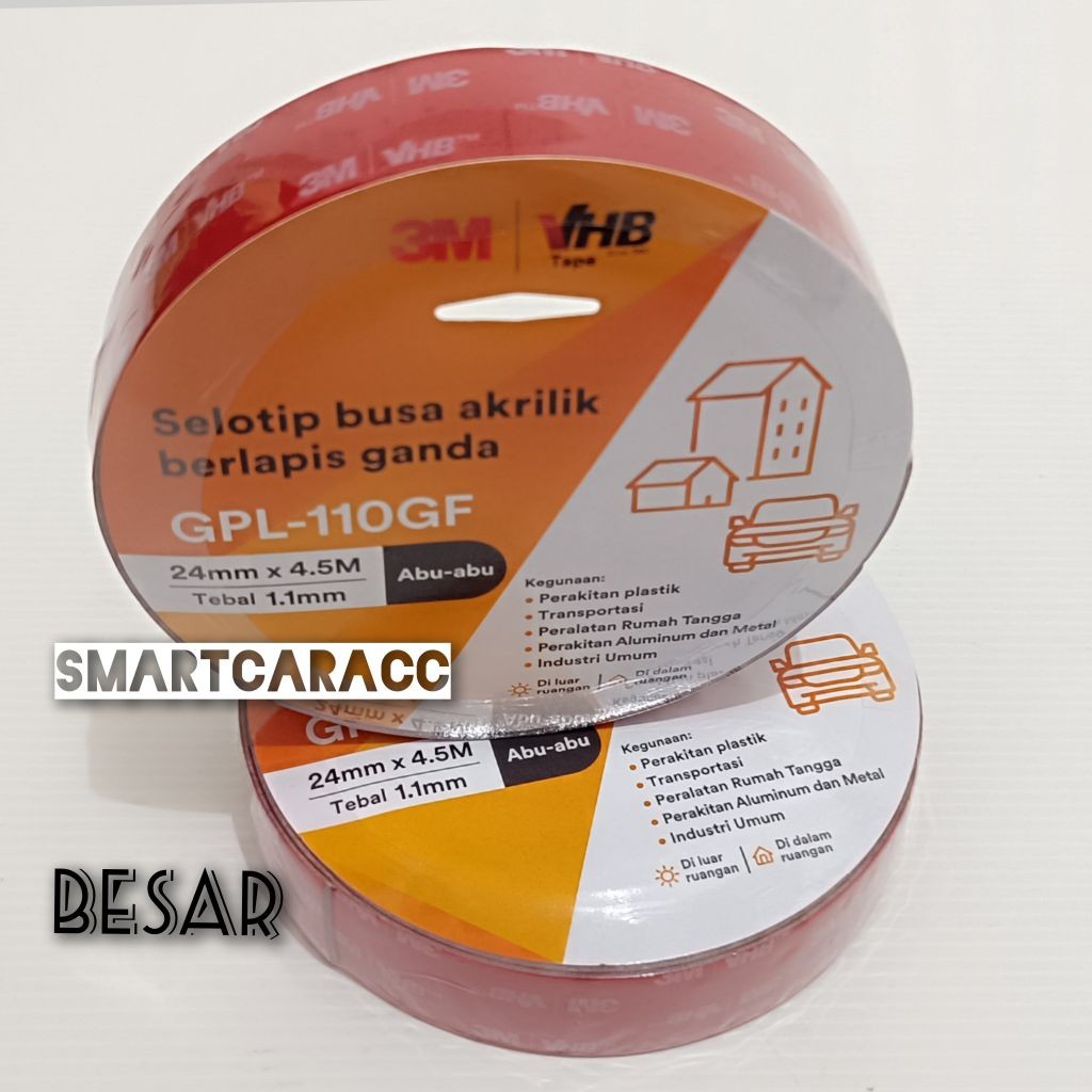 

JAMIN MURAH !!!Isolasi solasi double tape bolak balik foam 3M VHB PREMIUM ORIGINAL(BISA LANGSUNG ORDER)