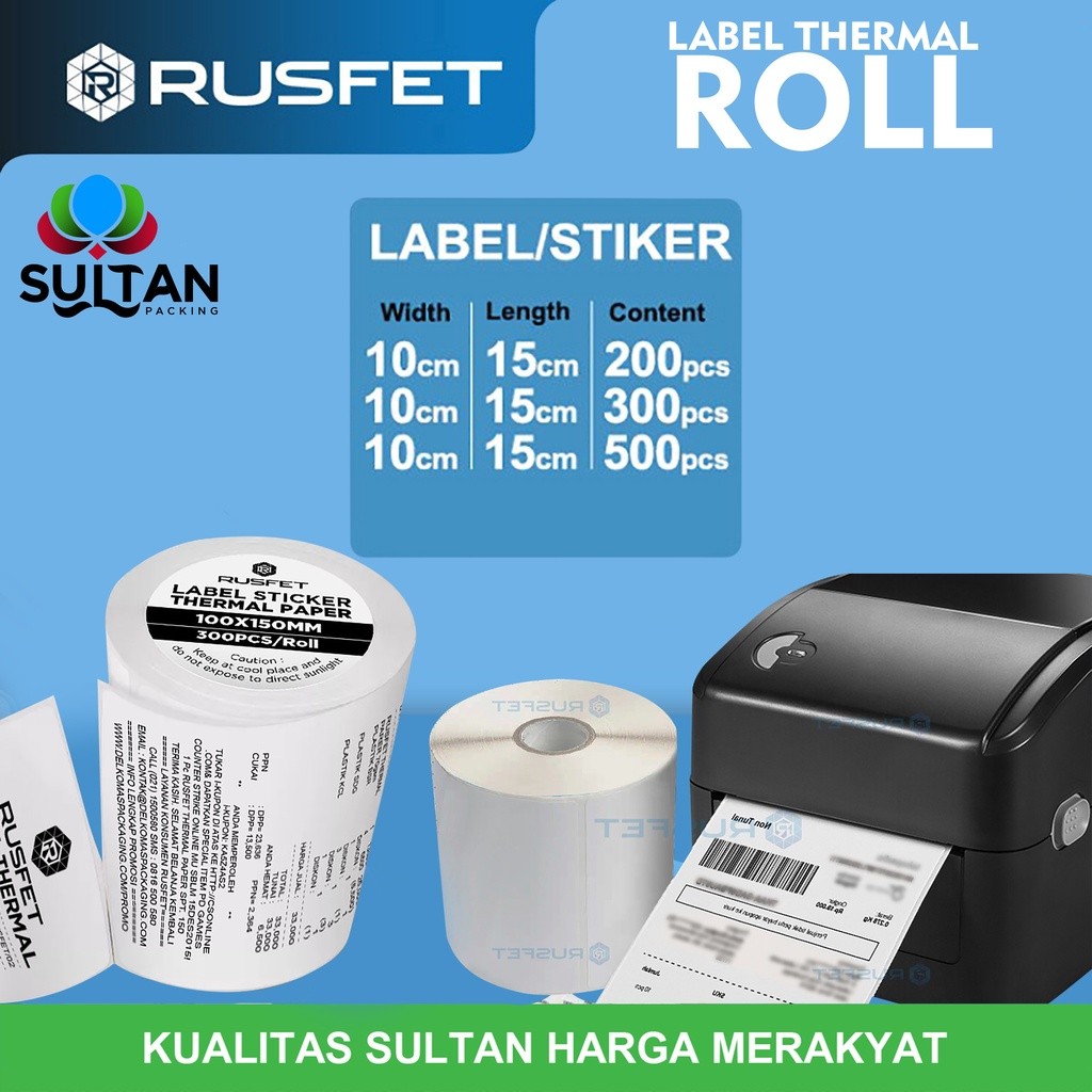 

Lebel Resi Stiker Thermal Label Barcode Stiker Resi Thermal Label Thermal Rusfet