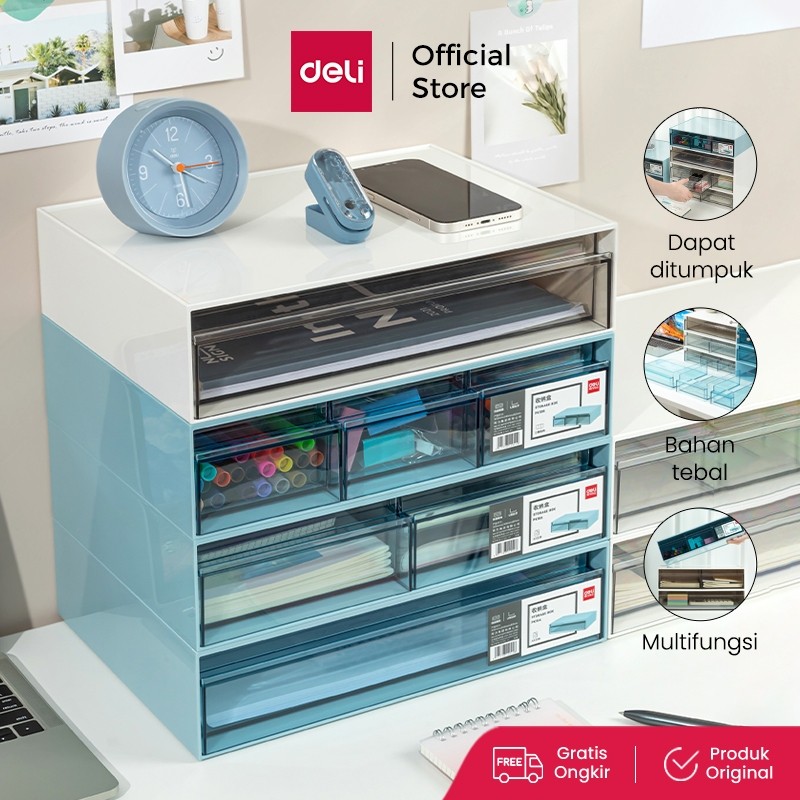 

Deli Drawer Organizer Box / Rak Kotak Laci Susun Warna Lucu PK10X