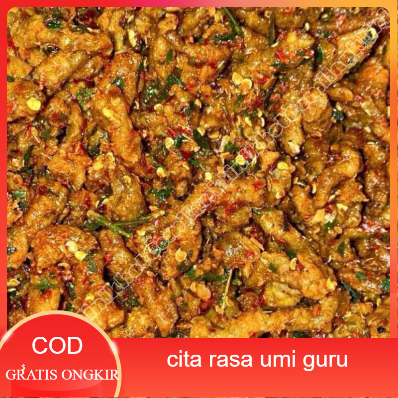 

COD Usus Krispi / Kripik Usus 500 Gram / 500Gram Usus Crispy Bumbu Pedas Daun Jeruk Termurah