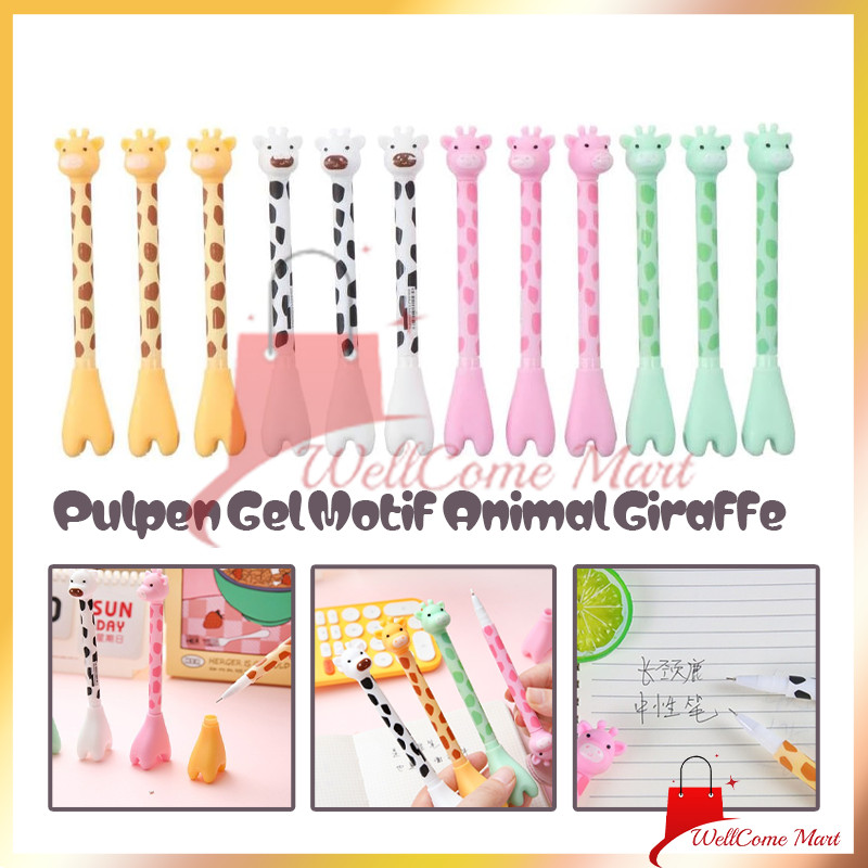 

Pena Tinta Hitam Karakter Hewan Lucu Model / Pen Gel Jerapah Pena Tinta Hitam Karakter Hewan Lucu