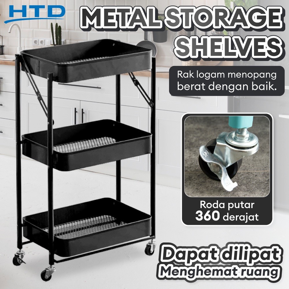 

HTD Sport Metal Storage Selves Model Rak Penyimpanan Roda 3 Susun