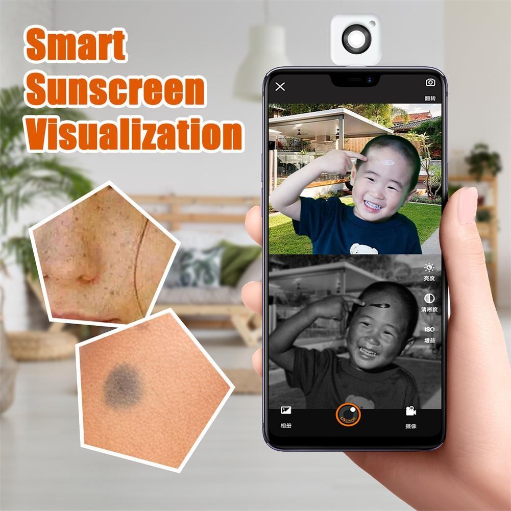 Portable UVlook UV Camera For Sunscreen Test Smartphone Visible Facial Sun Protection For Type C And