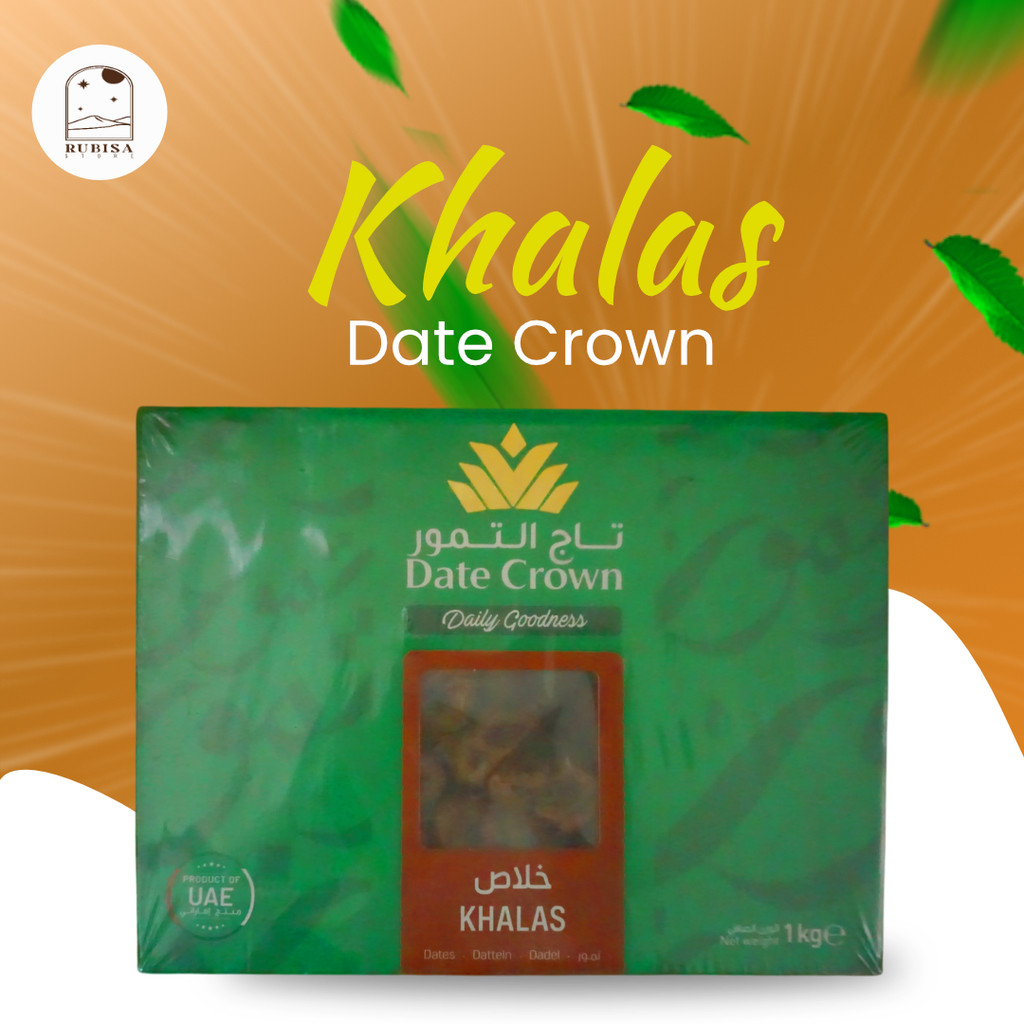 

Kurma Date Crown khalas 1kg - Kurma 1kg - Kurma khalas 1kg -Date Crown