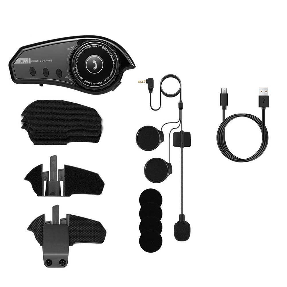 BT35 Helmet Headset Motorcycle Intercom 2Riders Communication Interphone Intercomunicador Moto Water