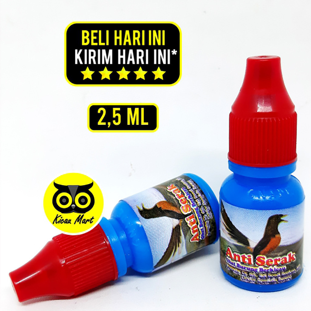 KICAU MART OBAT BURUNG ANTI SERAK DR. EDHI BOEDHI MACET BUNYI SESAK NAFAS MBAGONG MURAI KACER LOVEBI