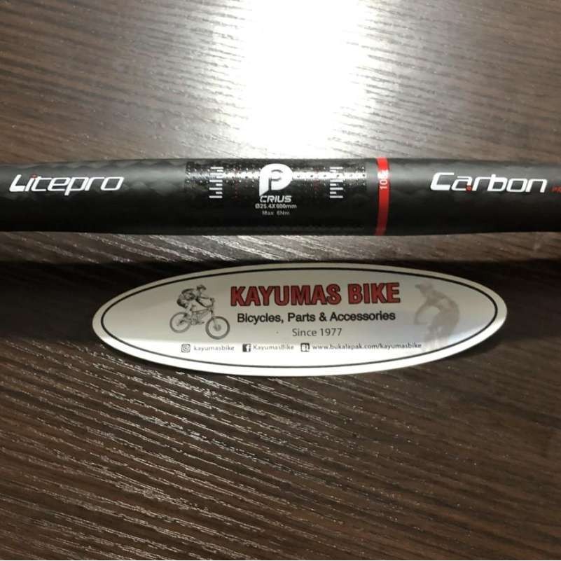 HANDLEBAR LITEPRO CRIUS CARBON 600mm SEPEDA LIPAT