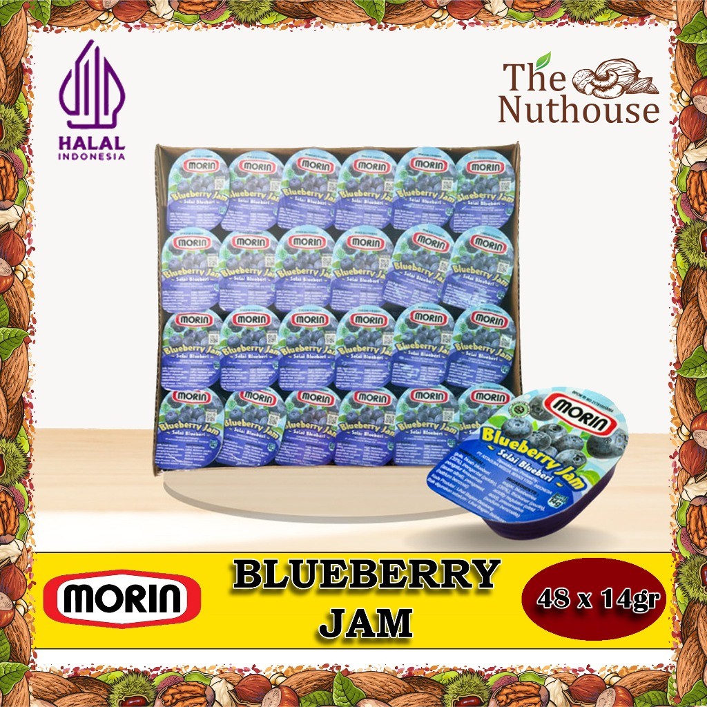 

MORIN Portion Pack Blueberry Jam / Selai Bluberi [14gr x 48pcs]
