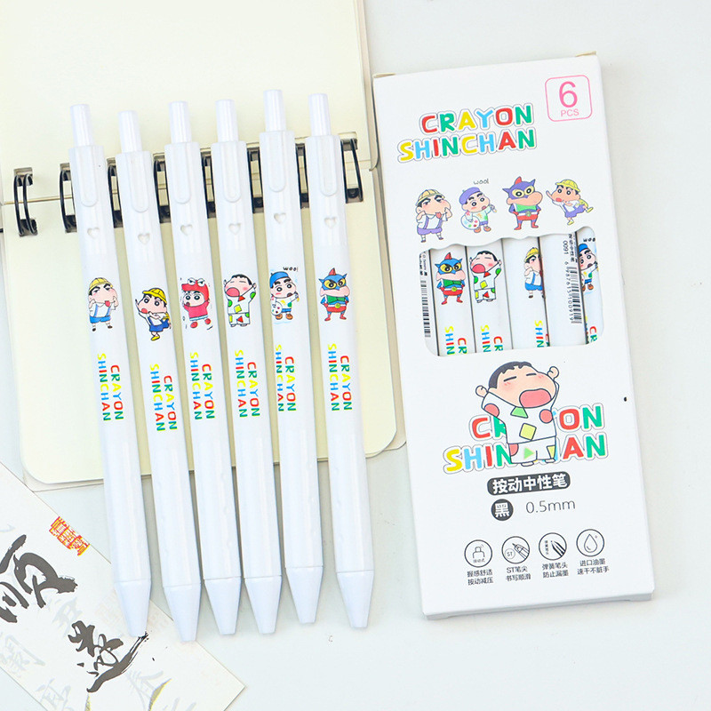 

PULPEN MEKANIK SHINCHAN / PULPEN GEL MEKANIK 0,5 MM ISI 6 PCS MOTIF KARTUN CRAYON SHINCHAN SLEEPY PAJAMAS EDITION