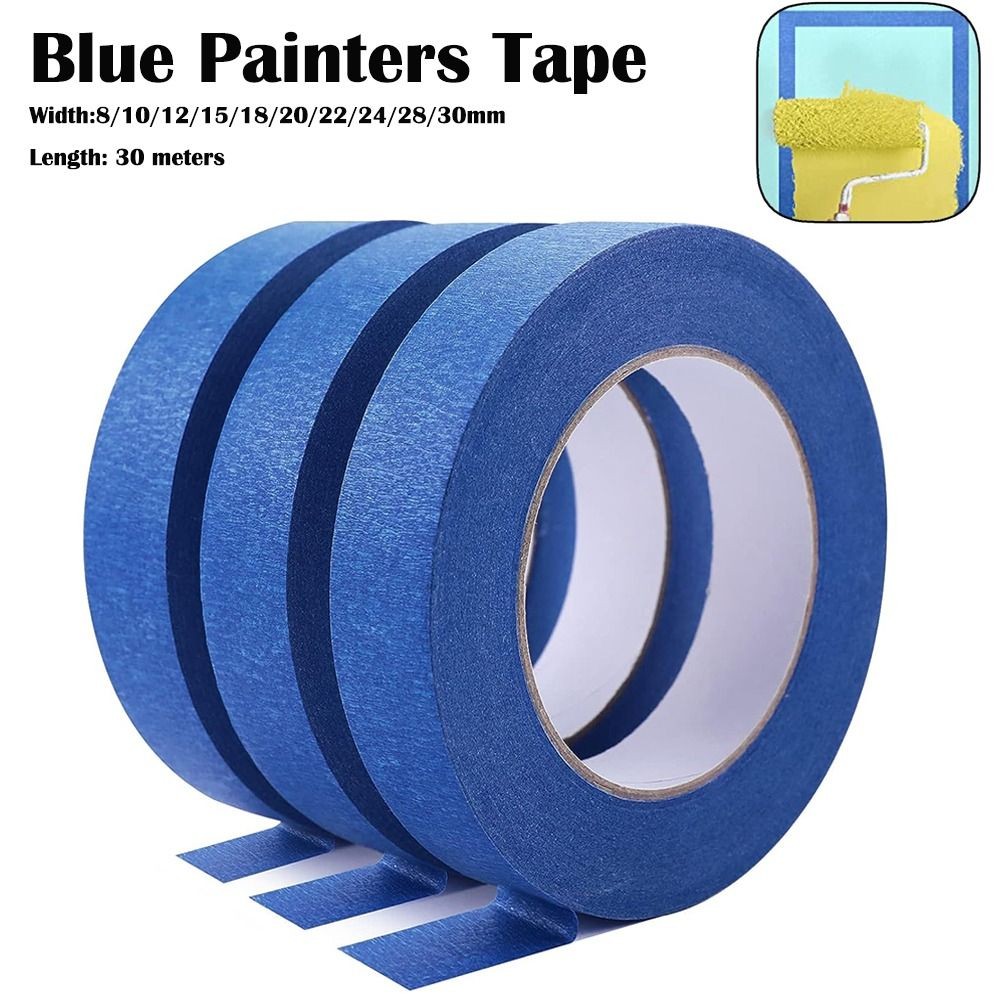 

Painters Tape Multi Size Blue Painters Tape Blue Temperature Resistance Painting Masking Tape Clean Release Paper Decor Craft