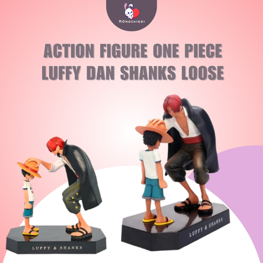 figure Figurine Luffy & Shank One Piece Action Figur Miniatur