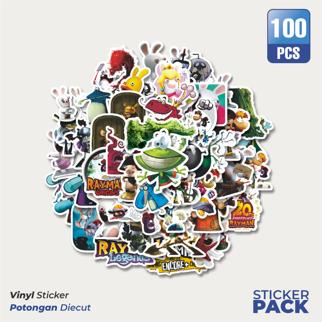 

Stiker Vinyl Stiker Game Series Rayman Universe Character Mix 1 Waterproof Aesthetic- Untuk Laptop, Motor, dan Helm - Paper Stationery Pack