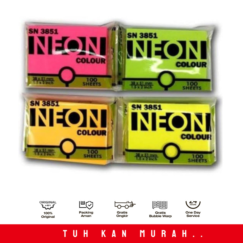 

V-TEC STICKY NOTES SN 3851-WARNA HIJAU