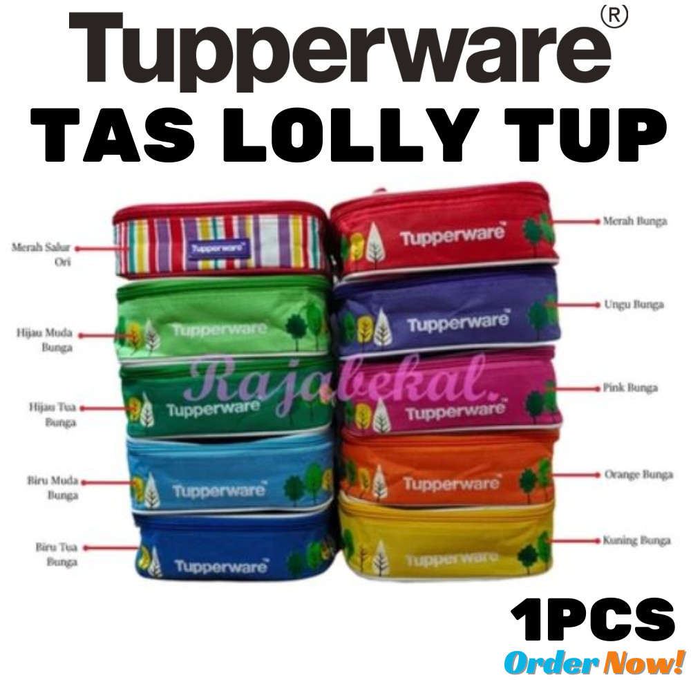 [BIG SALE] PROMO Tupperware  Tas Lolly Tup Tas Bekal Makan Lolly Tup motif bunga
