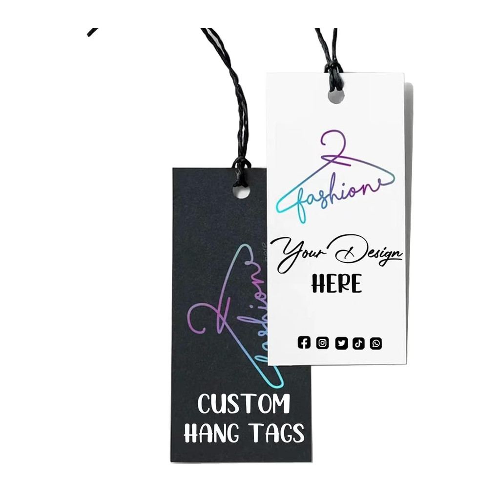 

Custom 50PCS Paper Small Business Tag, High - quality Cardboard, Double - Sided Printing. Add Logo/Info, Multiple Shapes