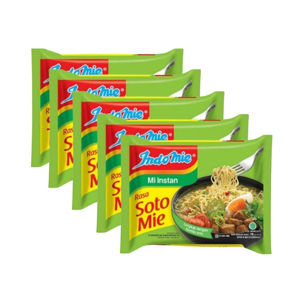 

Indomie Mie Instan Soto Mie 5 x 70 gr