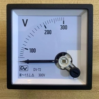 DV Volt Meter Panel 300V Voltmeter Listrik 300 Volt 72x72