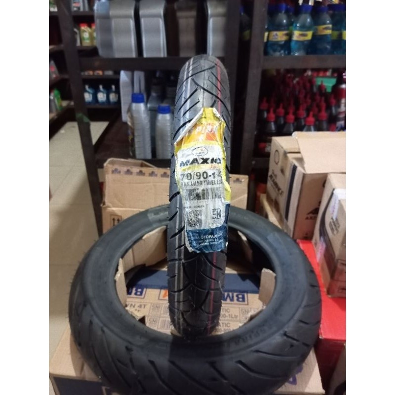 Ban Luar Tubless Tubeless Aspira Techno 70/90-14 Ban Motor Depan Mio Mio J Mio GT