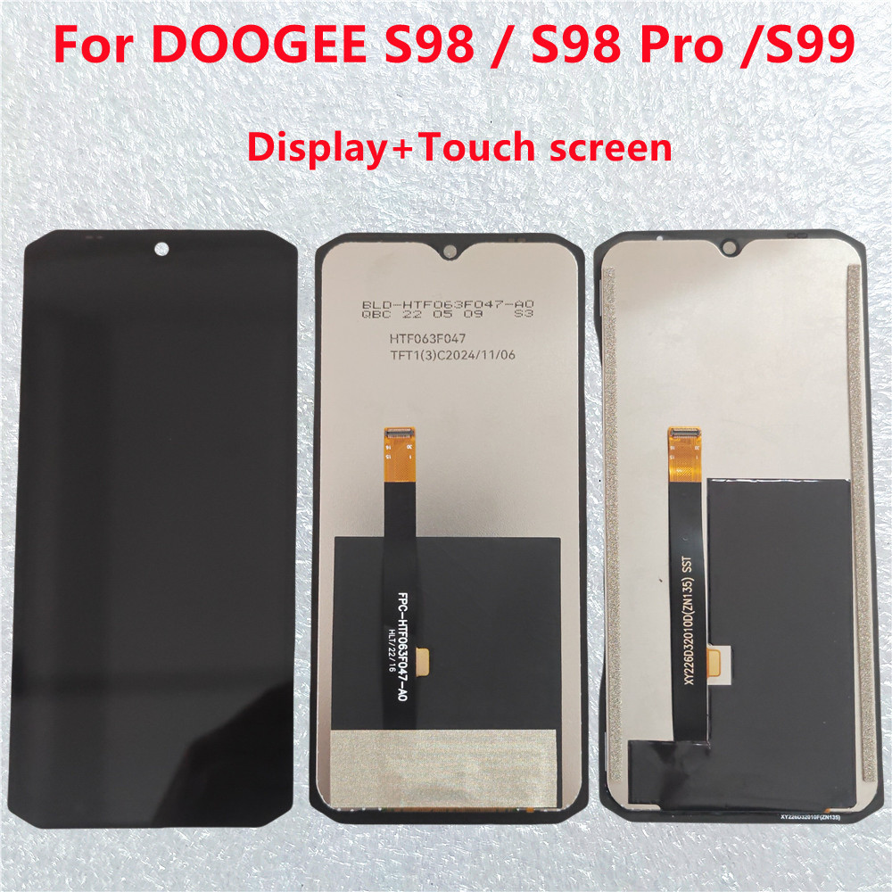 For DOOGEE S99 LCD Screen Tou Digitizer Glass Panel Sensor For DOOGEE S98 S98Pro Display Tou screen