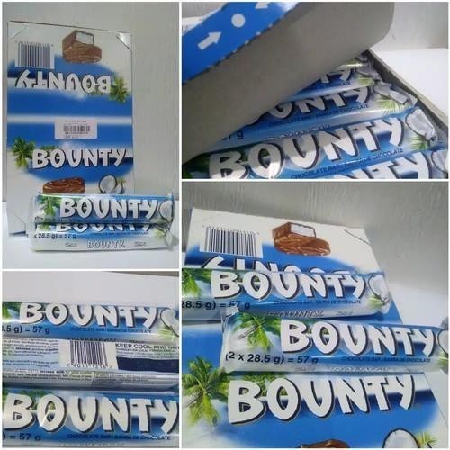 

Cokelat Bounty 57 Gram Chocolate Susu Karamel Kelapa Asli Saudi Arabia Coklat Hitam Food Snack Makanan Cemilan viral