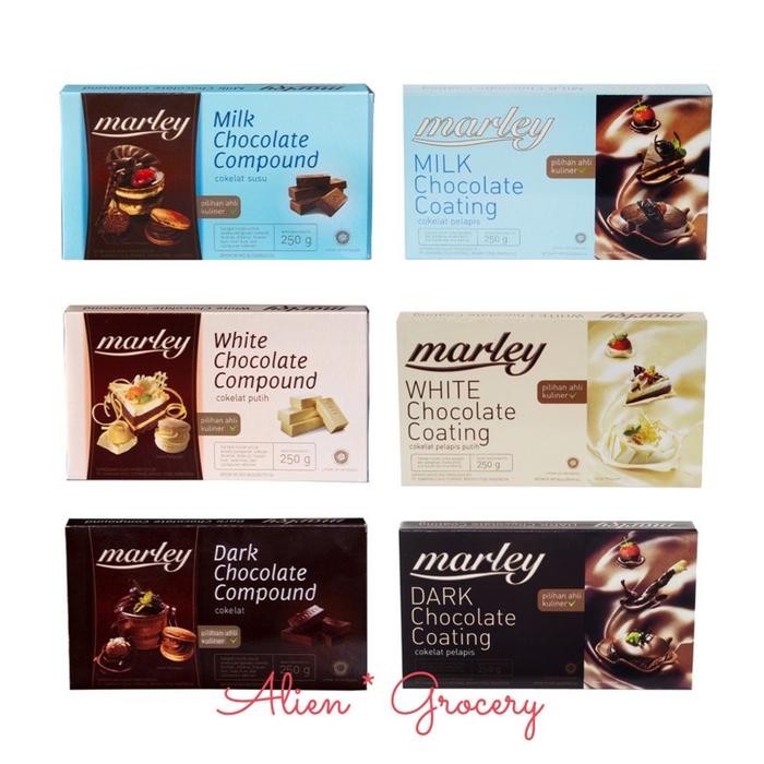 

Promo Marley Coklat Coating Batang Blok Masak Kue Cake Dark Milk White 250gr - Coating White