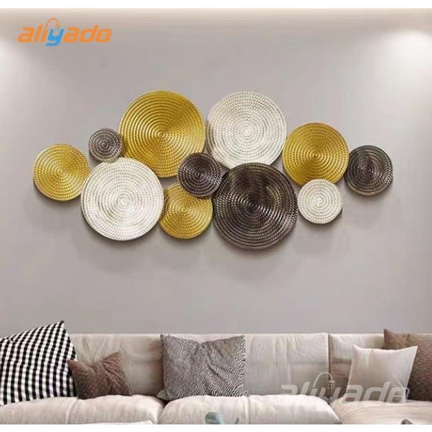 Dinding Dekorasi Skandinavia Mewah 125*55cm Hiasan Dinding Besi Hiasan Dinding Kreatif Dekorasi Dind