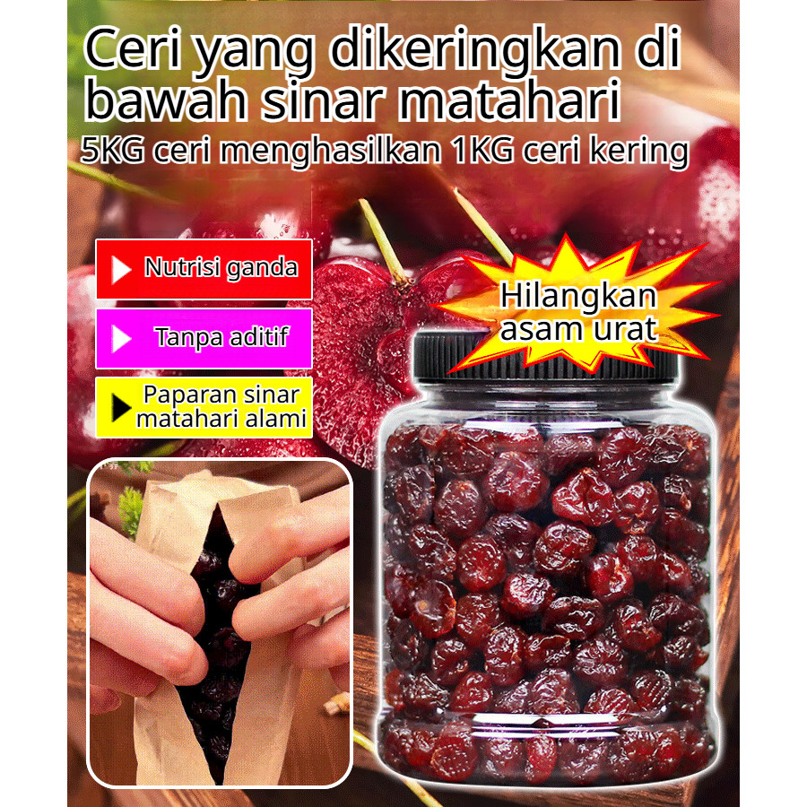 

PROMO Bing Cherry Kering 250g – 100% Buah Asli, Tidak Pewarna & Pengawet, Rasanya Manis Alami, Perasakan Smoothie & Salad, Simpan Sejuk Tetap Renyah 6 Bulan