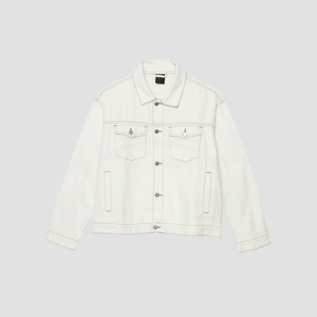 Nevada Costrast Stitch Boxy Fit Jaket Denim Pria 122730019