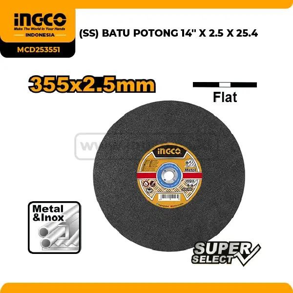 

Mata Cutting Wheel 14" Inch INGCO MCD253551 Batu Gerinda Cut Off 355mm