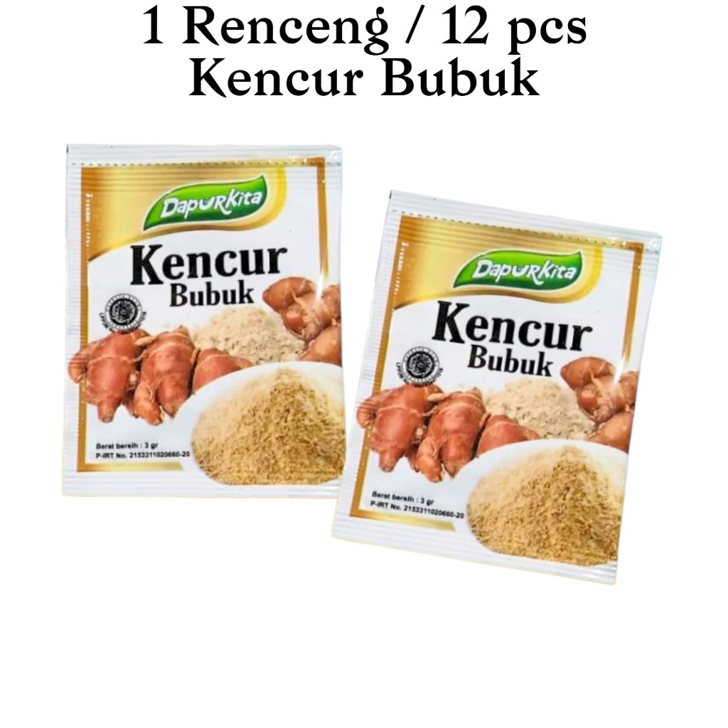 

DapurKita KENCUR Bubuk 1 Renceng / 12 Pcs Bumbu Dapur Instan untuk Keperluan Dapur Anda