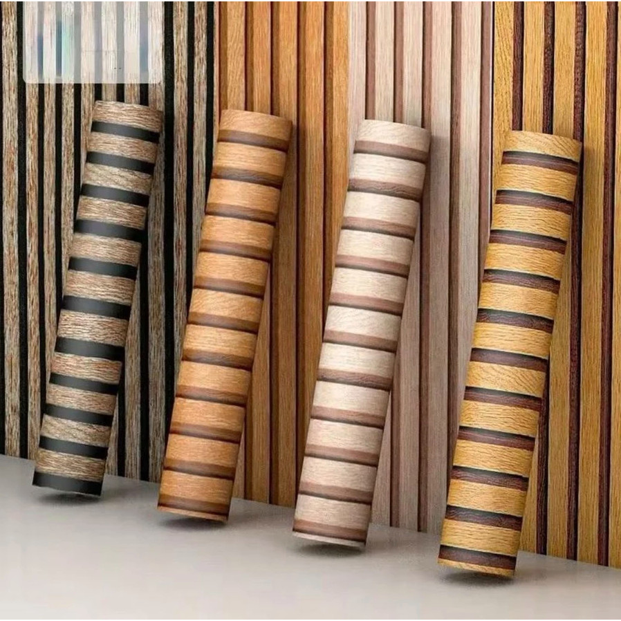 Wallpaper Motif Salur Granit / Wallpaper Dinding Marmer dan Kayu