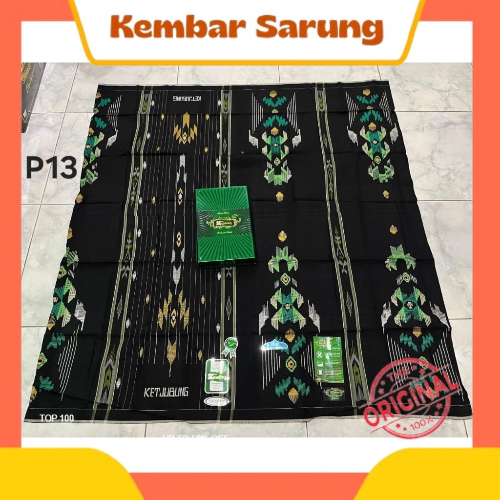 COD SARUNG KETJUBUNG GREEN MOTIF SGD SGW SCP SKP SJP SPM/ SARUNG LAKI LAKI DEWASA
