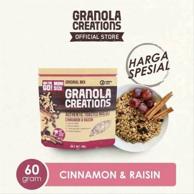 

hundred seed Granola creation authentic toaster muesli 60 gram - BON