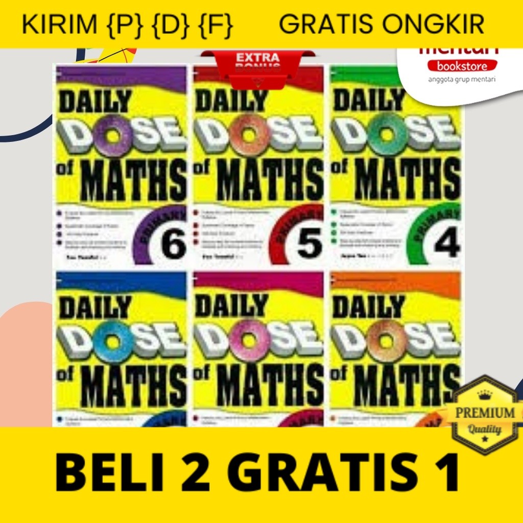 

{P} {D} {F} Daily Dose Math| Buku Kumpulan soal Latihan Matematika SD