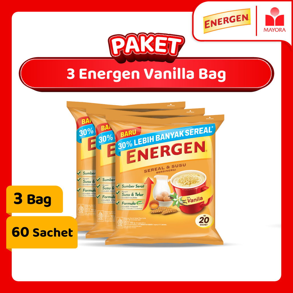 

Paket 3 Energen Vanilla Bag