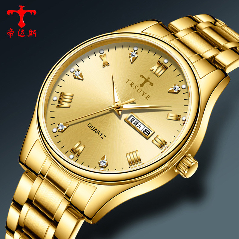 

Jam Tangan Pria Baru Jam Tangan Kasual Bisnis Tahan Air Kalender Bercahaya