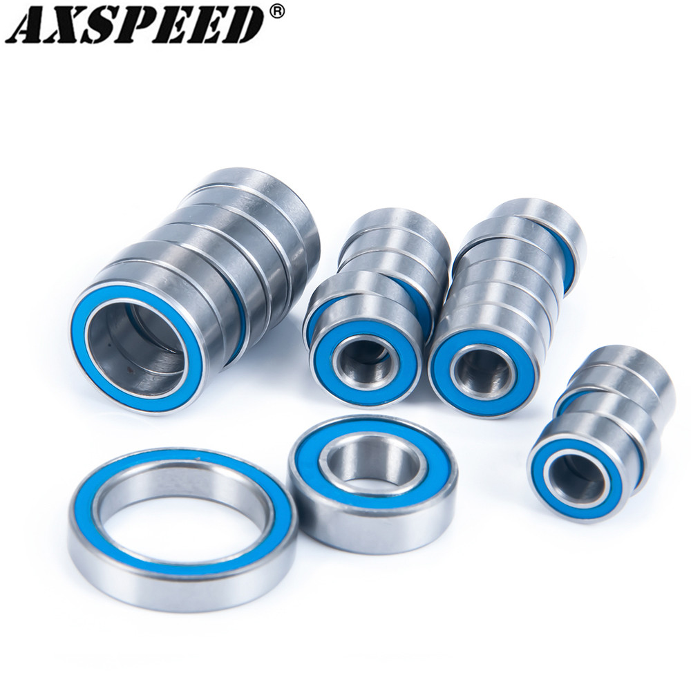 AXSPEED 23PCS Wraith Ball Bearing Kit for 1:10 RC Crawler Car Axial Wraith RR48 2.2, Spawn RTR, Pois