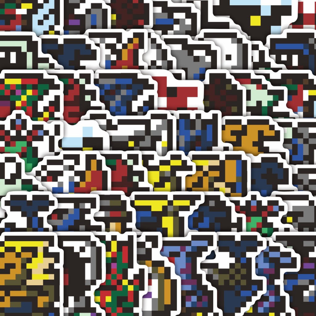 

Stiker Cutting Pack Stiker Pixel Digimon V18 Isi 100Pcs Series Aesthetic Lucu Keren Untuk Koper Bahan Vynil