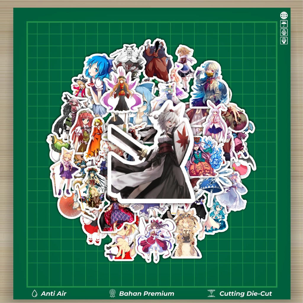 

HOT 50 PCS STIKER Stiker Game Series Touhou Project Karakter Mix 7 Stiker Fashion Cars Decal Dingin Kartu Album Custom Vinyl Anti Air- Sticker Aesthetic Buku Journal Koper Casing HP Tablet Laptop Helm Motor Botol Minum