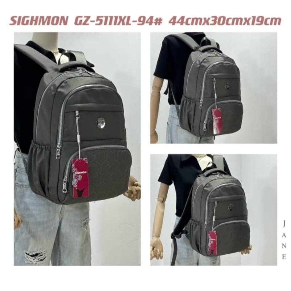 Tas Wanita Ransel SIGHMON Original Tas Ransel 3 in 1 Import Fashion Korea Tas Ransel Canvas Import T
