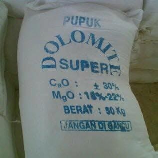 Pupuk Kapur Dolomit Sak 25 kg GOJEK/GRAB TERMURAH