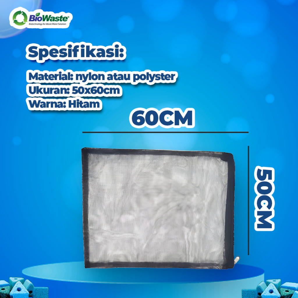

Jaring Kantong Media Filter Import Large Aquarium/Kolam -50x60cm Black