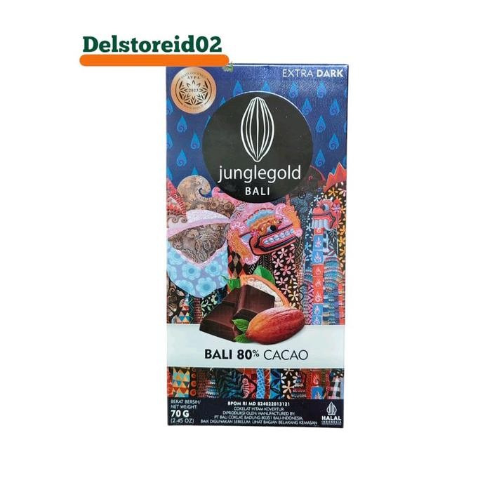 

Junglegold bali 80% cacao (cokelat hitam kovektur) 70gr
