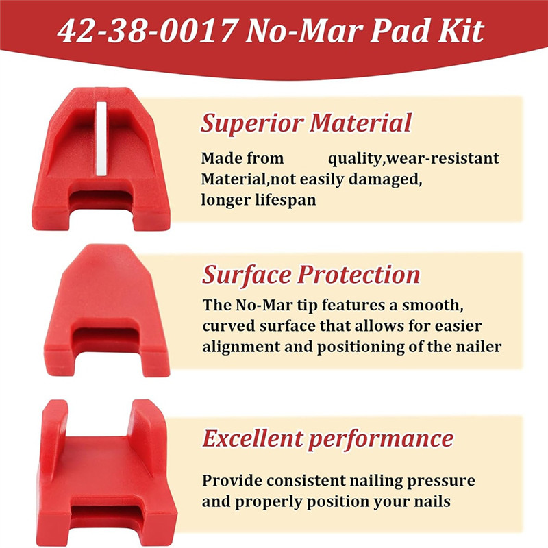 

42-38-0017 No Mar Pad Kit (Set Of 24) Mar Tip Replacement For 2746-20 Battery Nailers/Staplers