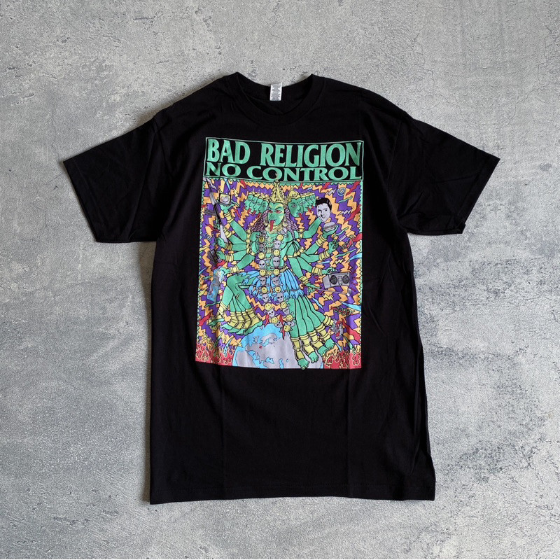 T-Shirt Bad Religion - Kozik No Control Bahan Cotton Combed 24s
