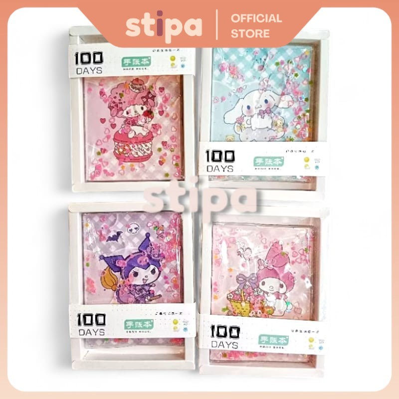 

STIPA Buku Diary Karakter Air Glitter Notes Notebook Diari Tulis Motif Anak Cute Character Soft Cover Notes