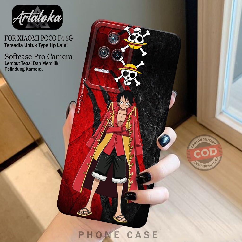 Softcase Hp Xiaomi Poco F4 5G Fashion Case Anime Case Poco F4 5G Silikon TPU Pro Camera Casing Poco 