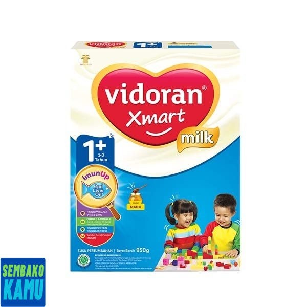 

Vidoran xmart 1+ Nutriplex Madu 950 gr - Susu