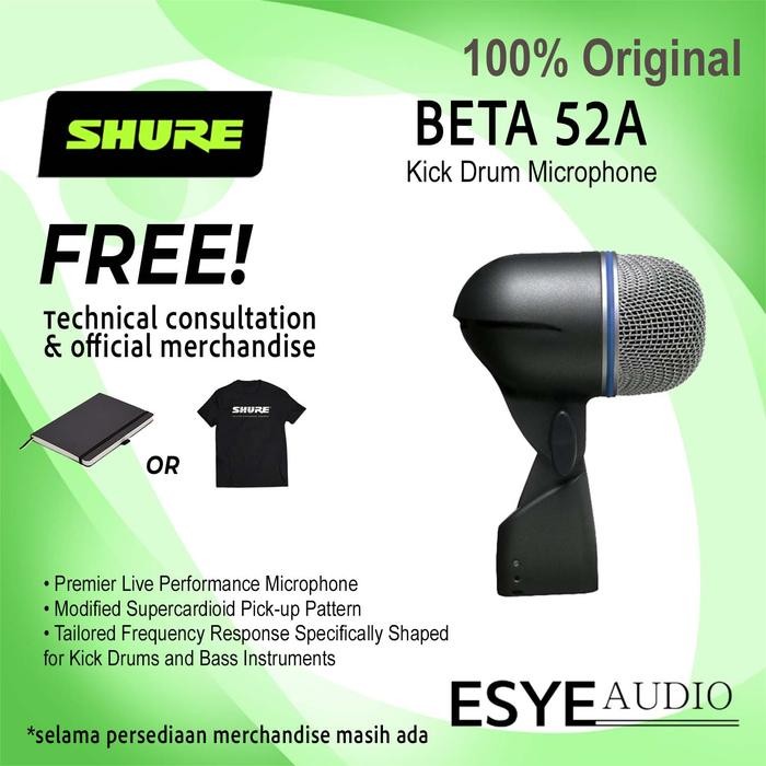 Shure Beta 52a BETA-52 Kick Drum Microphone