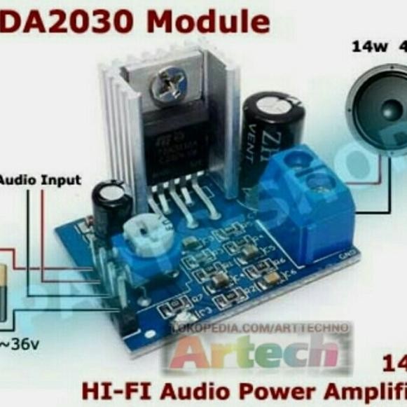TDA2030A TDA2030 14W Audio Power Amplifier 12~36v TDA 2030 Modul